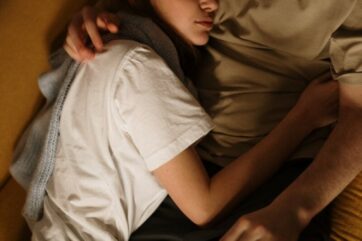 couple love romantic sitting